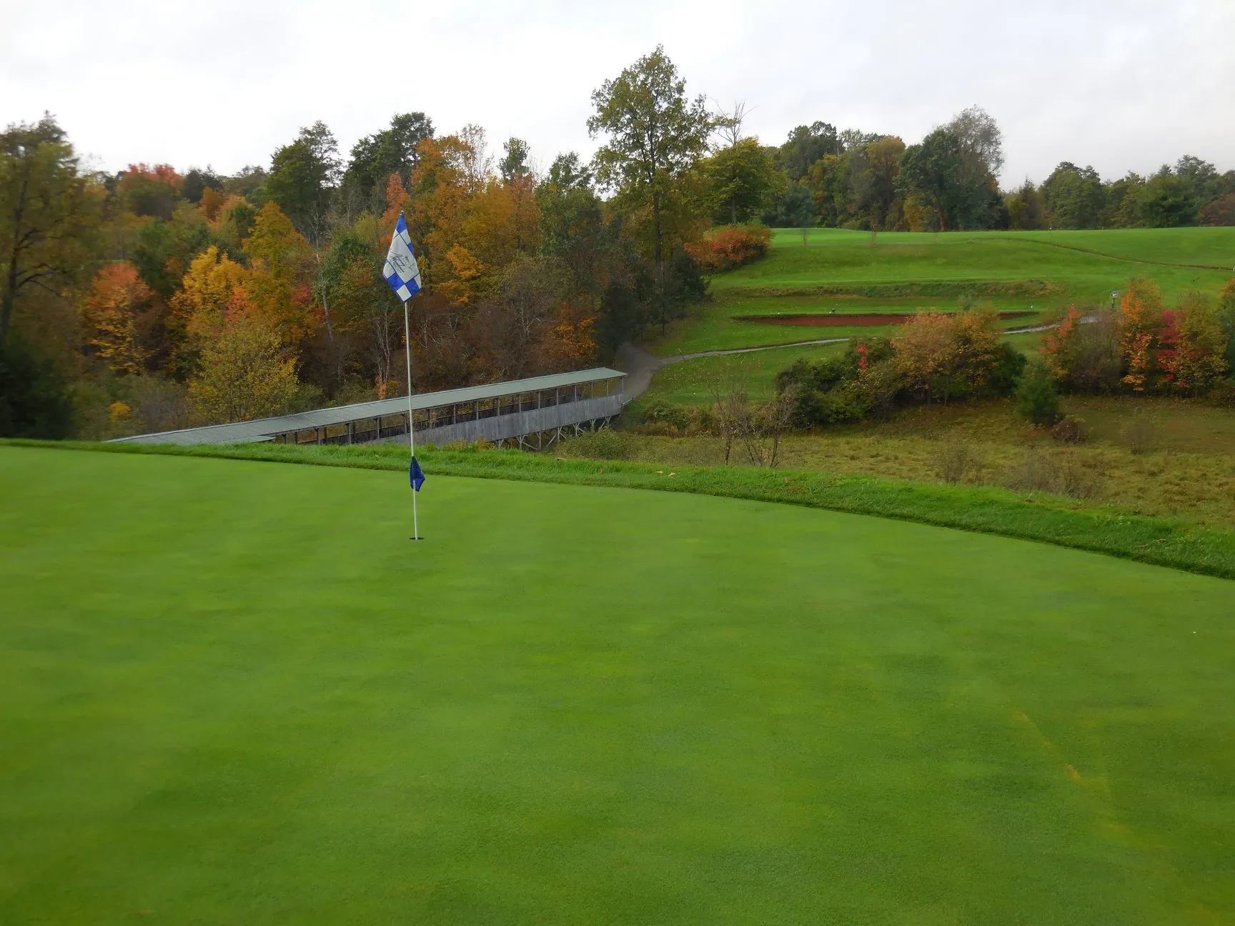 Covered bridge from hole 11 green